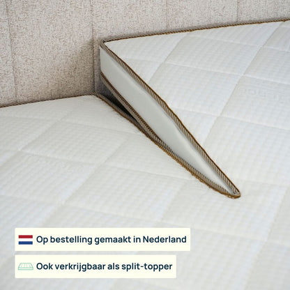 Splittopper Steady, twee losse delen op een splitmatras